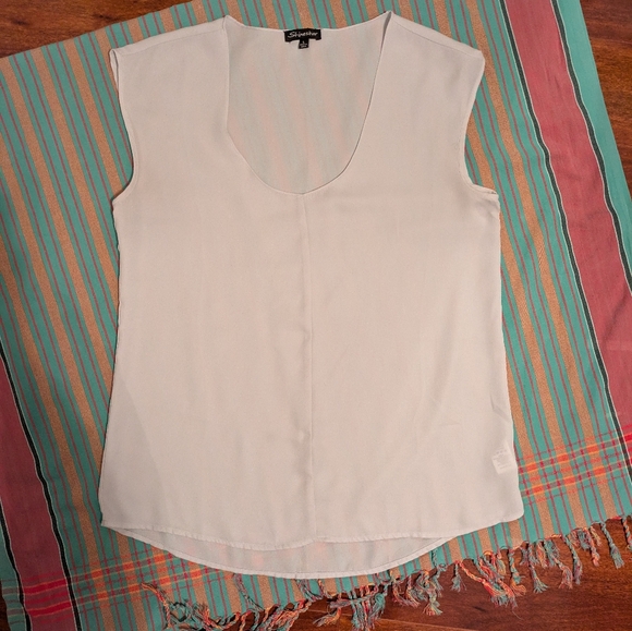 Shinestar Tops - Shinestar Sleeveless Gray Blouse